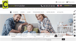 Desktop Screenshot of canal-immobilier.com